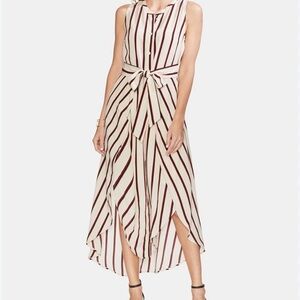Vince Camuto Striped Asymmetrical Shirt Dress